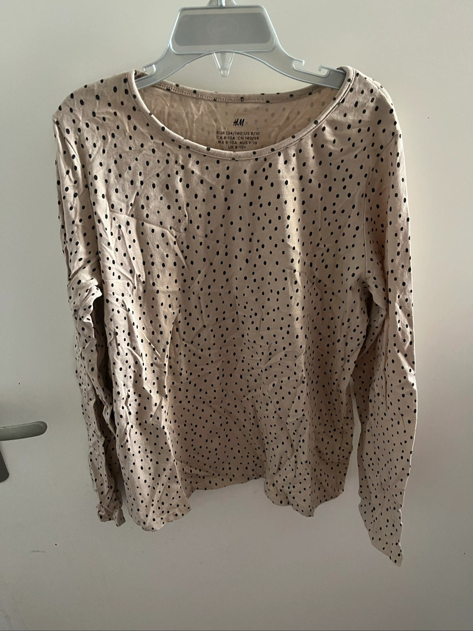 TEE shirt fille hm taille 9/10 ans